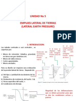 Unidad No 5 Empujes Lateral de Tierra