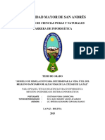 Universidad Mayor de San Andrés: Facultad de Ciencias Puras Y Naturales Carrera de Informática