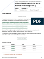 Study Guide: Conditioned Reinforcers in The Social Setting (ABA Inside Track Podcast Episode 2)