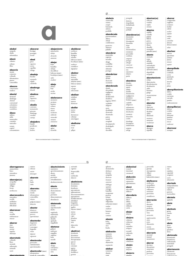 Diccionario de Sinónimos y Antónimos Parte 1.2 | PDF