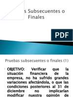15 P Subsecuentes o Finales