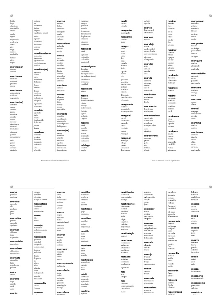 Diccionario de Sinónimos y Antónimos Parte 6 | PDF