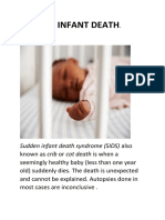 Sudden Infant Death