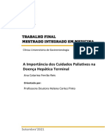 A Importância Dos Cuidados Paliativos Na Doença Hepática