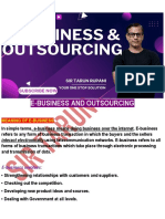 E-Business and Outsourcing