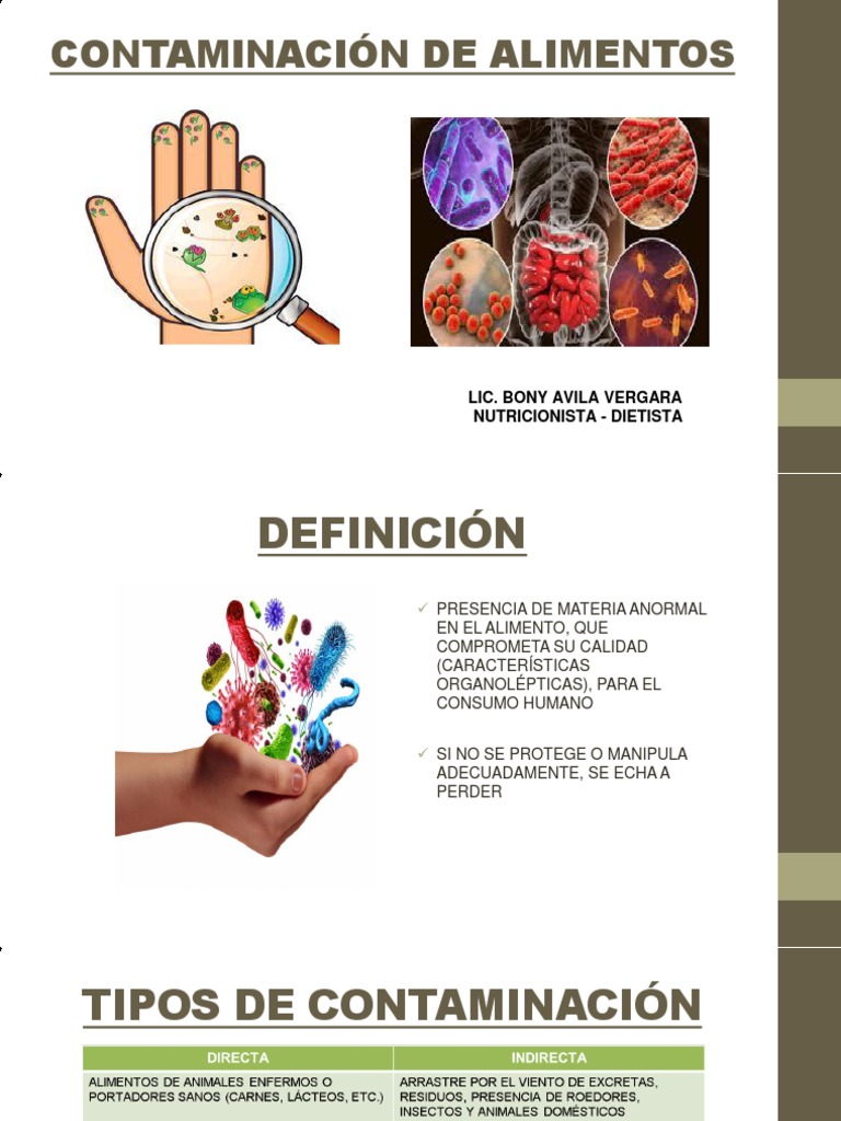 Contaminación de Alimentos | PDF