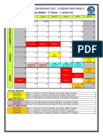 Calendário de Provas 2022 - EM - 2a. Série