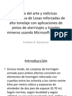 Estado Del Arte y Métricas Comparativs de Losas Reforzadas de Alto Tonelaje Con Aplicaciones de Pistas de Aterrizajes y Túneles Mineros Usando Microsoft Power Bi