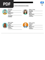 Student Profile Template Pdf