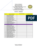 Attendance Sheet