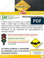 InformativoSEGINFORMANDO - Setembro2018 - SemanaTransito