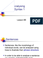 Analysing Syntax 35 Slides