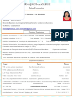 Resumen Curricular y Documentos Mirna Aguirre