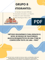 Infografia Método Ergonómico para Reducir El Nivel de Riesgo de Trastornos Musculoesqueléticos en Una Pyme de Confección Textil de Lima - Perú