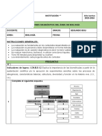 2bgu - Biología - Evaluacion - Diagnóstica