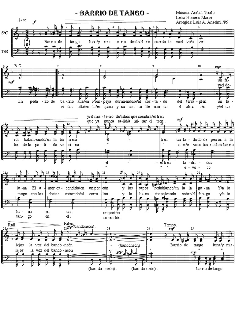Barrio de Tango | PDF | Musica Sudamericana | Música uruguaya