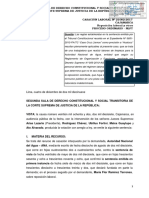 Segunda Sala de Derecho Constitucional Y Social Transitoria Corte Suprema de Justicia de La República