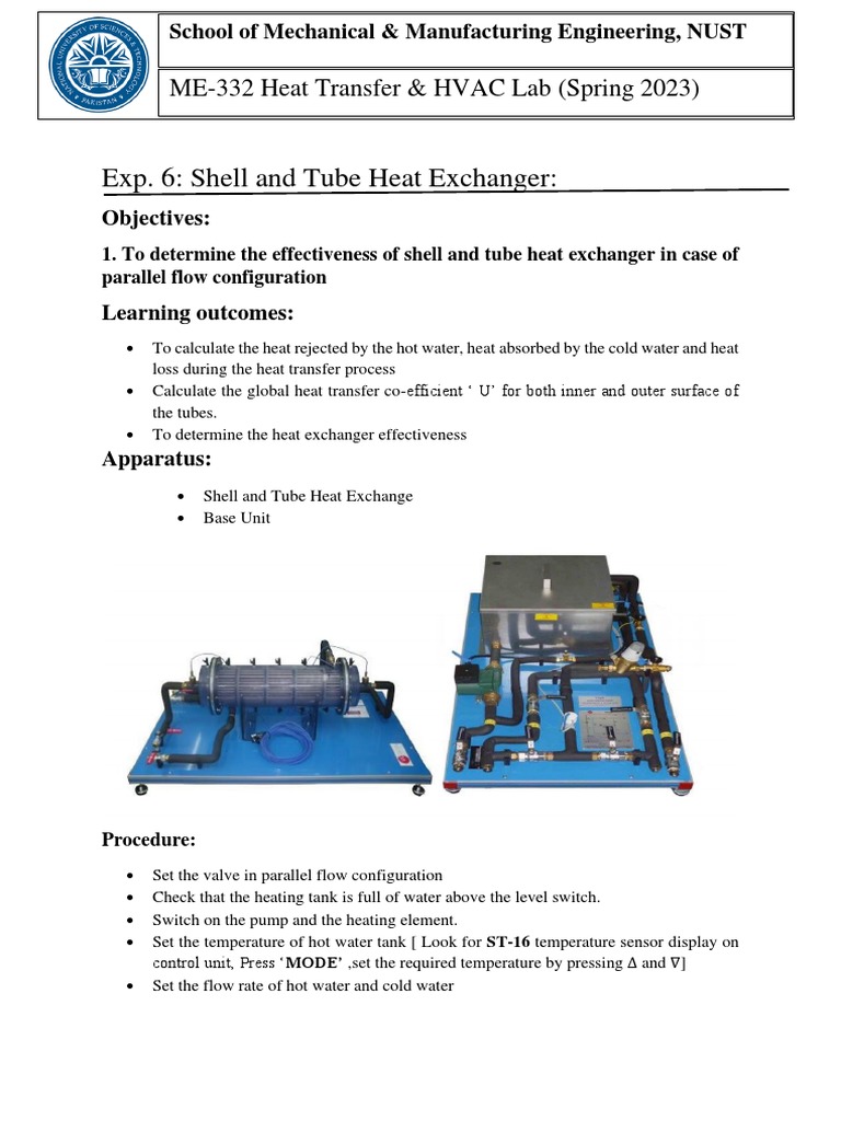 Lab 6 PDF Heat Exchanger Water Heating