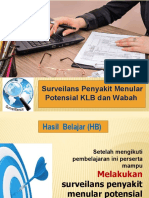 Surveilans Penyakit Menular Potensi KLB