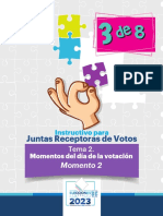 Instructivo Capacitación de Juntas Receptoras de Votos, Módulo III - Guatemala