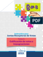 Instructivo Capacitación de Juntas Receptoras de Votos, Módulo VI - Guatemala