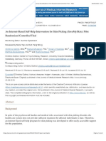 An Internet-Based Self-Help Intervention For Skin Picking (SaveMySkin) : Pilot Randomized Controlled Trial - PMC