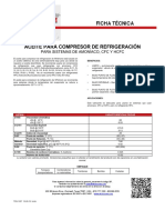 Refrigeration Compressor Oil 1057 TDS - SPANISH