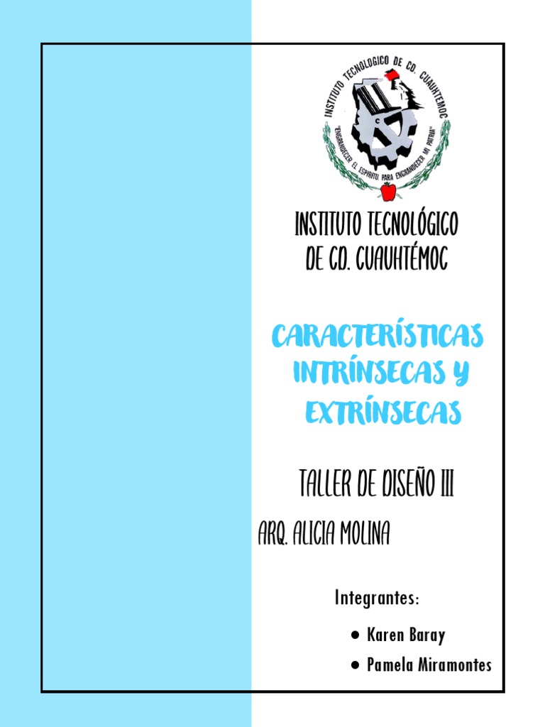 Características Intrínsecas y Extrínsecas | PDF