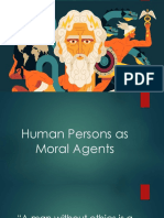 Human Persons As Moral Agents