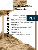 Ficha de Análisis Literario YAWAR FIESTA