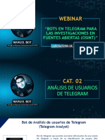 Webinar: "Bots en Telegram para Las Investigaciones en Fuentes Abiertas (Osint) "