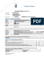 Progress Report Template 15