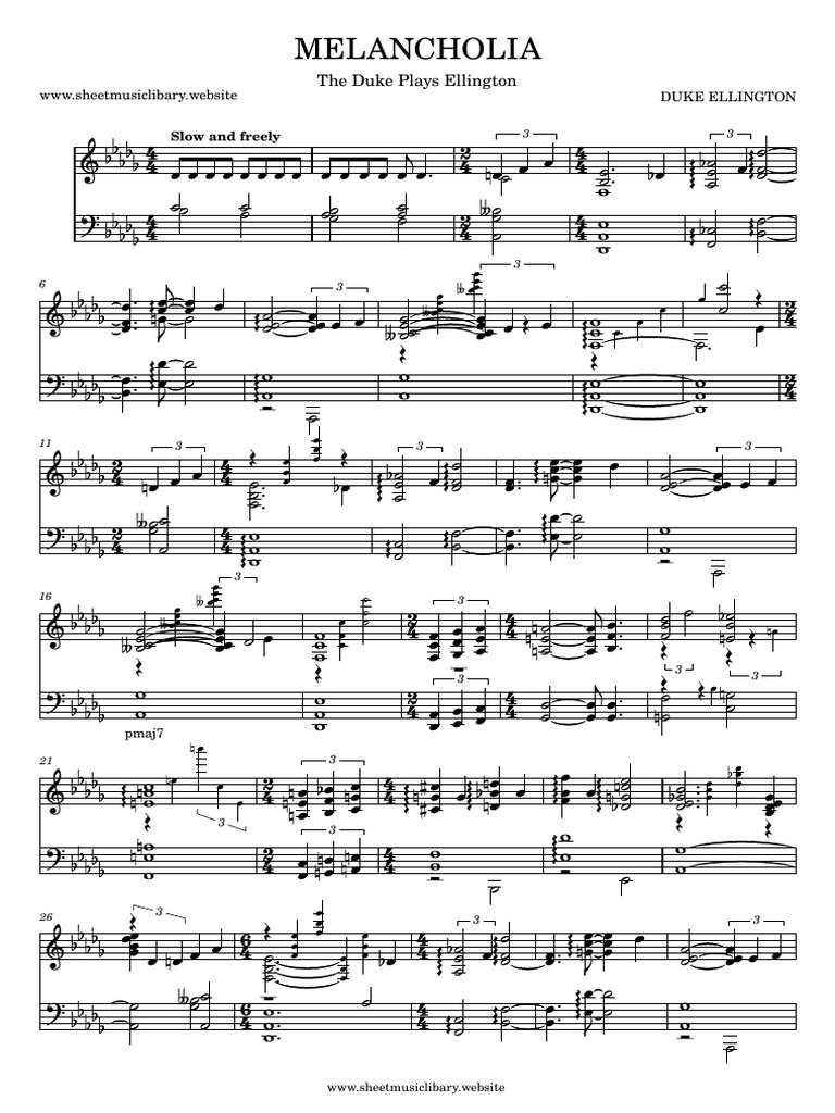 Duke Ellington Melancholia Pdf