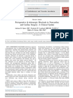Perioperative β-Adrenergic Blockade in Noncardiac and Cardiac Surgery - A Clinical Update
