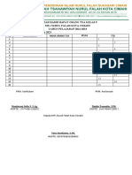 Daftar Hadir Rapat