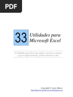 Download 33 Utilidades Para Microsoft Excel by Alejandro Mndez Armada SN65005977 doc pdf