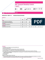 Lyphochek Assayed Chemistry Control Levels 1 and 2: Revision Date 2023-01-10 Indicates Revised Information