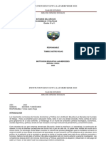 Institucion Educativa Las Mercedes 2020: Plan de Estudios Del Area de Ciencias Económicas Y Políticas Grados 10 y 11
