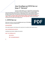 Cara Install Dan Konfigurasi DNS Server Server Di Debian 9