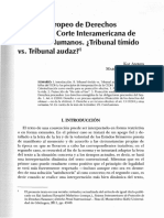 Tribunal Europeo de Drrechos Humanos VRS Corte Interamericana