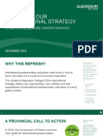 Algonquin College - International Strategic Refresh - PowerPoint Update