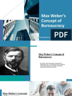 (Max Weber's Concept of Bureaucracy) Areesha Tahir (Acc - 22s-004)