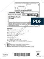 01a IGCSE Maths 4MB1 01 May 2023 Examination Paper PDF