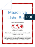 Maadili Ya Lishe Bora Na Tiba Ya Meno - Edited - JM