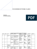 Science Scheme of Work Class 8-Vi