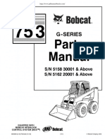 Bobcat Skid Steer 753G Master Parts Manuals Catalog