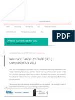 Internal Financial Controls (IFC) - Companies Act 2013