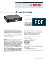 Bosch Conferencing and Public Address Systems - LBB 4422-10 Data Sheet