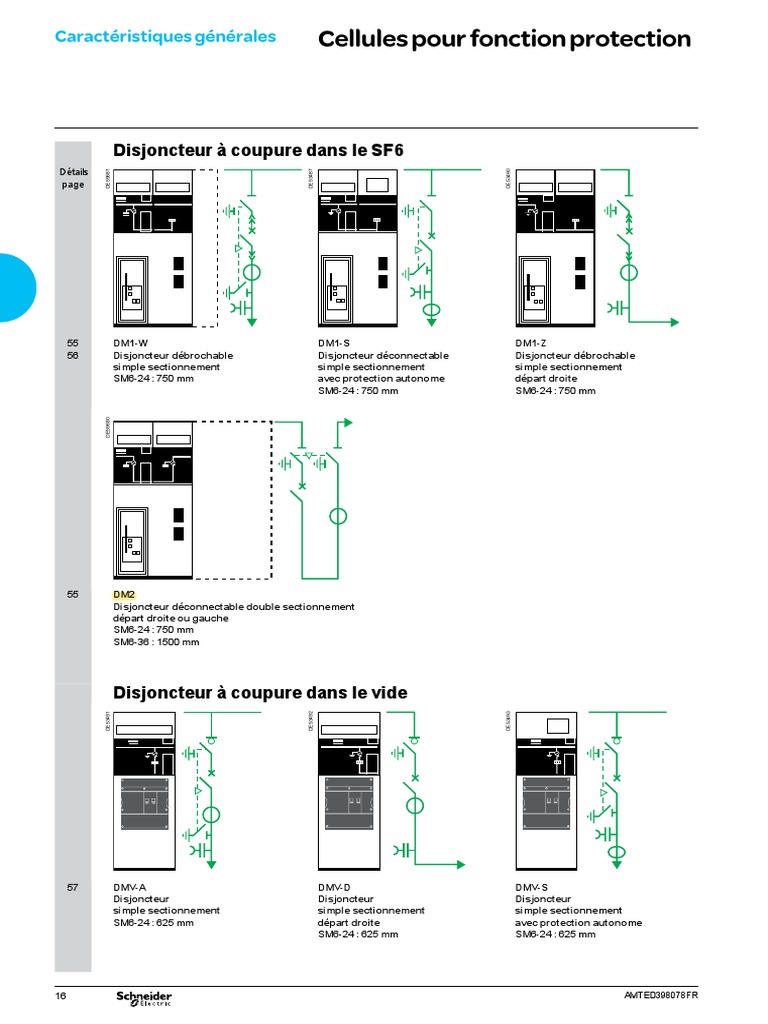 Cellules de protection et disjoncteurs MT | PDF