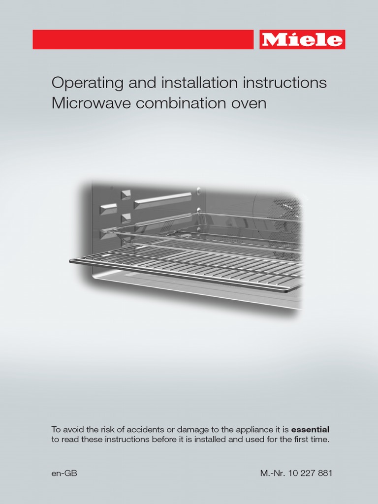 Miele Combi Oven H6200BM Eng Manual PDF Oven Waste